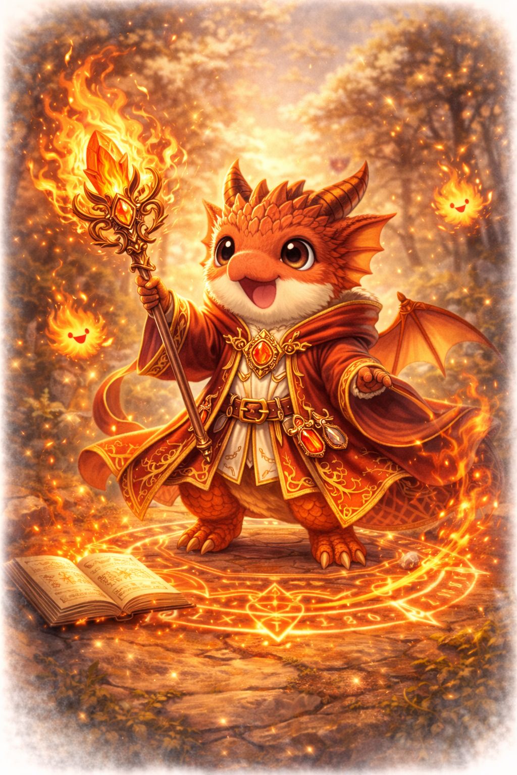 ドラゴン × 魔術師