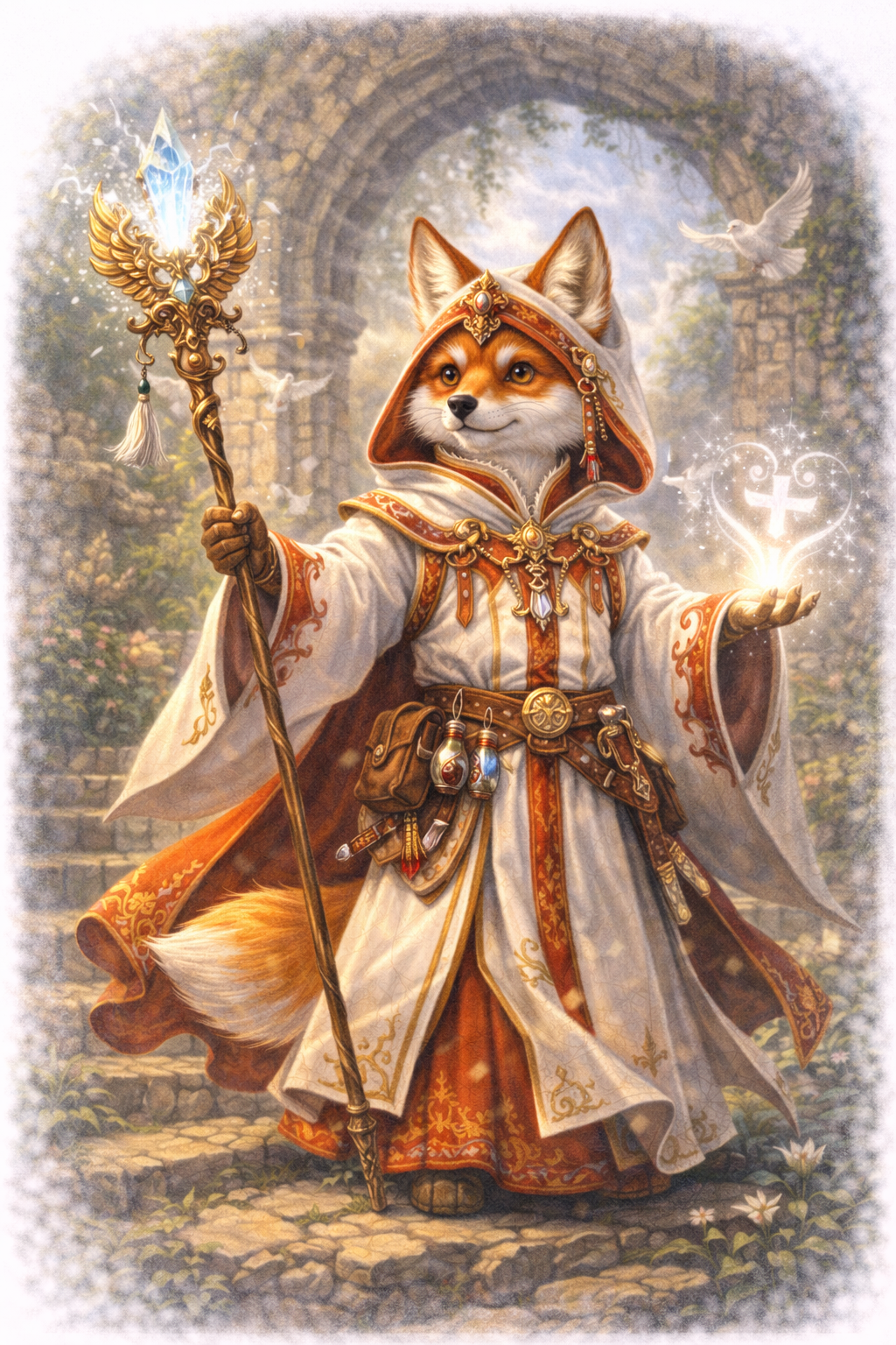 キツネ × 白魔道士