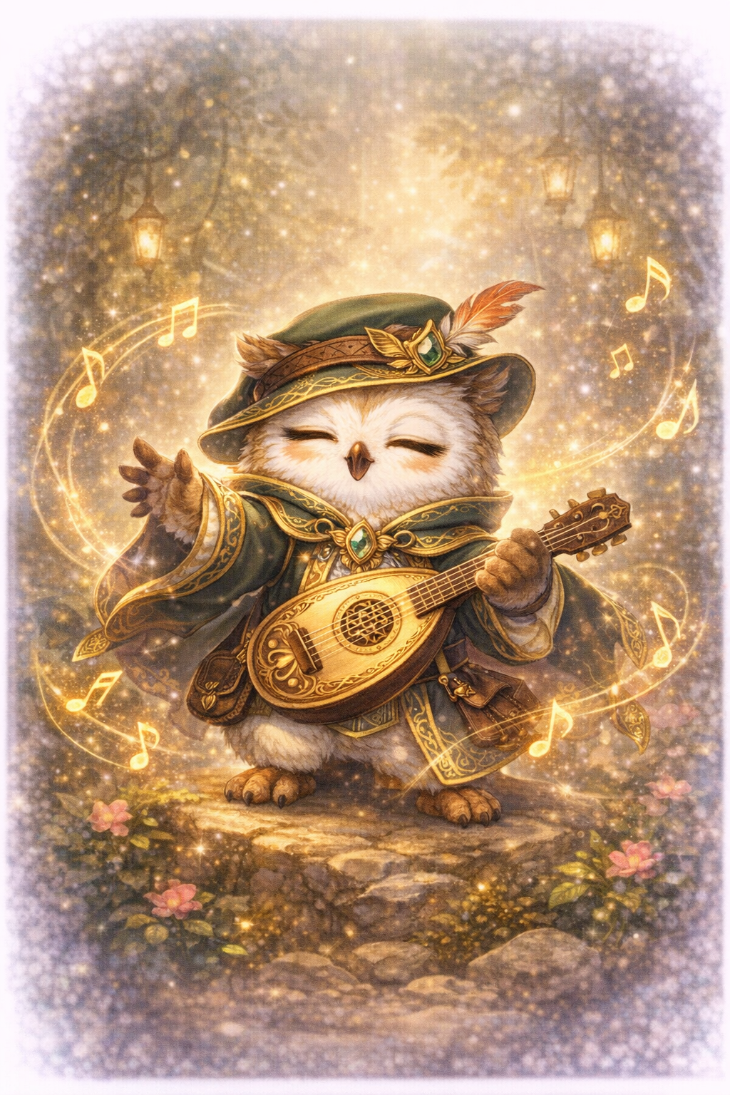 フクロウ × 吟遊詩人
