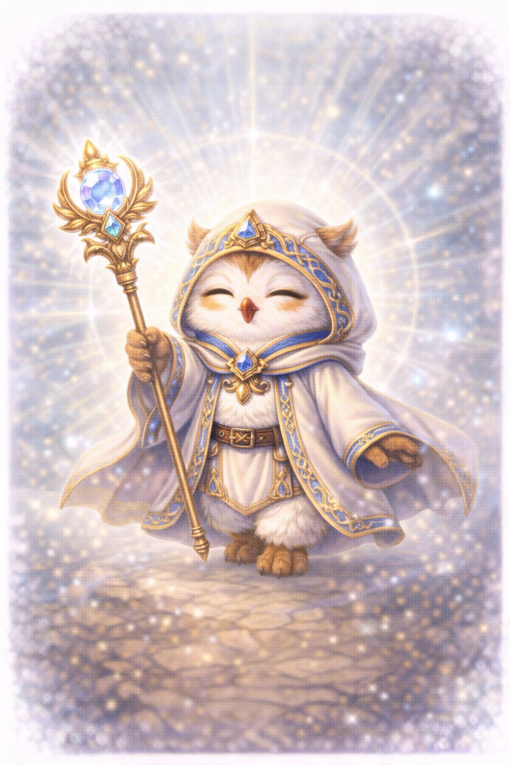 フクロウ × 白魔道士